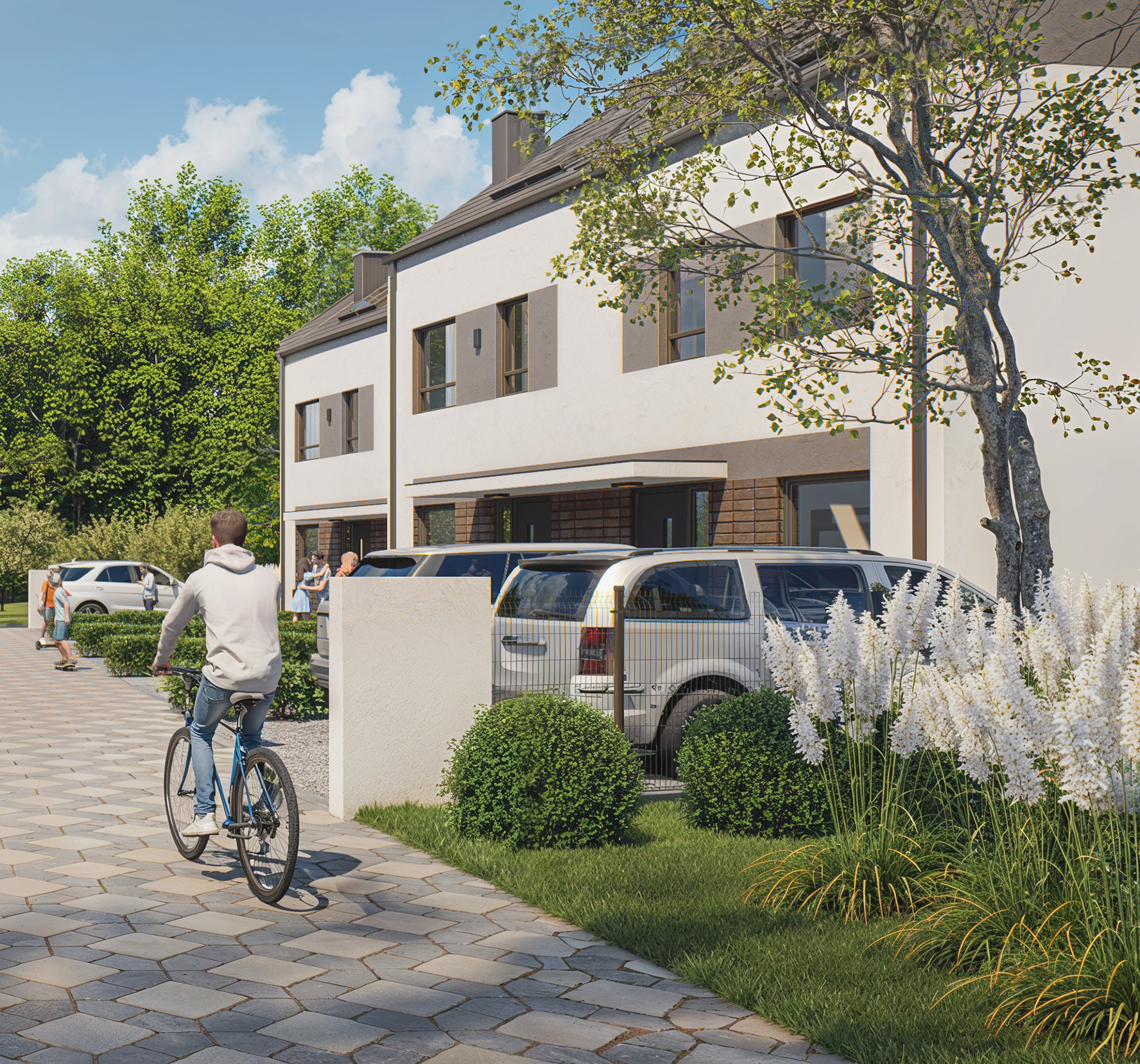 Spokojna zabudowa inwestycji Lelig Dom